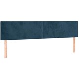  LED uzglavlje tamnoplavo 160x5x78/88 cm baršunasto | shoptok.hr