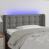  LED uzglavlje tamnosiv 93x16x78/88 cm od tkanine | shoptok.hr