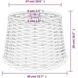  Sjenilo za stropnu svjetiljku bijelo Ø40x26 cm od pruća | shoptok.hr