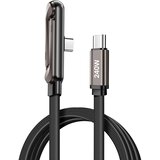 AVIZAR Kabel USB-C na USB-C Power Delivery 240W kotna zasnova 1.5m, Črna, (5000191837) | Shoptok.si