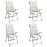 vidaXL Blazina za stol 4 kosi melanž krem 120x50x4 cm blago Cene