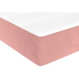Box spring krevet s madracem ružičasti 90x200 cm baršunasti | shoptok.hr