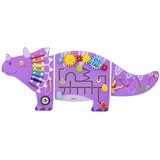 Viga drvena senzorno-manipulativna ploča edu triceratops | shoptok.hr