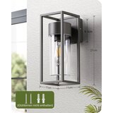 EDISHINE antracitna stenska svetilka E27 IP44 | Shoptok.si