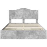  Okvir za krevet s ladicama Betonski sivi 150 x 200 cm | shoptok.hr