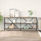 vidaXL Konzolna miza s polico Umetni hrast 180 x 30 x 75 cm | Shoptok.si