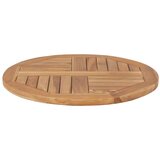 Stolna ploča od masivne tikovine okrugla 2 5 cm 60 cm | shoptok.hr