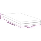 Madrac Bijeli 100 x 200 cm Pocket opruga | shoptok.hr