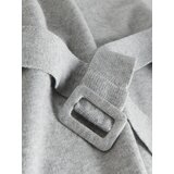 Reserved - Haljina od žerseja s remenom - light grey | shoptok.hr
