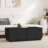  Stolić za kavu crni 110 x 50 x 40 cm od masivne borovine | shoptok.hr