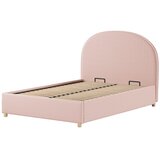 Vipack Ružičasti tapecirani bračni krevet s prostorom za odlaganje s podnicom 140x200 cm Moon – | shoptok.hr