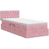  Krevet s od storage s uzglavljem Ružičasta 90 x 190 cm Baršun | shoptok.hr