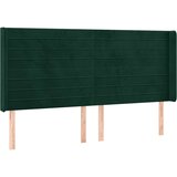  box spring s madracem LED tamnozeleni 160x200 cm baršun | shoptok.hr