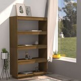 vidaXL Ormarić za knjige / pregrada boja meda 80x35x135 cm od borovine | shoptok.hr