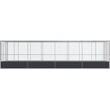  Kavez za ptice s produžetkom srebrni 832x207x212 cm čelični | shoptok.hr
