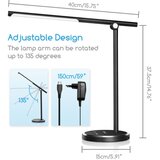 Aigostar LED prigušiva dodirna stona lampa LED/8W/230V 3000-6000K crna | Eponuda.com