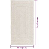  Rug "ZIZUR" Cream 80x150 cm Juta videz Notranje in zunanje | Shoptok.si