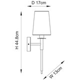  Endon 110738 - Zidna lampa 1xE14/6W/230V bela/zlatna | Eponuda.com
