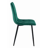 Libra stolica - tamno zeleni baršun / crne noge x 1 | shoptok.hr