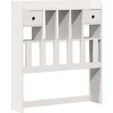 vidaXL Krevet s regalom za knjige bez madraca bijeli 90x190cm borovina | shoptok.hr