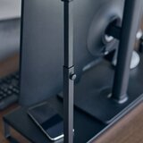 YAMAZAKI Črno kovinsko stojalo za monitor Tower – | Shoptok.si