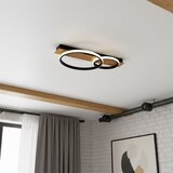  LED stropna svetiljka ROWENA LED/14W/230V crna/braon | Eponuda.com