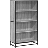  Polica za knjige Siva Sonoma 80,5x35x139 cm Konstruirano drvo | Eponuda.com