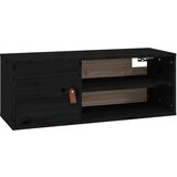  Zidni ormarić crni 80 x 30 x 30 cm od masivne borovine | shoptok.hr