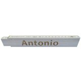  Zidarski metar (Duljina: 2 m, Natpis: Antonio, Boja: Bijele boje) | shoptok.hr