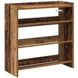 vidaXL Regal za čevlje starinski les 60x25x62 cm inženirski les | Shoptok.si
