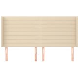  Uzglavlje s ušima krem 183x16x118/128 cm od tkanine | shoptok.hr