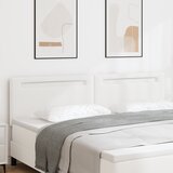 vidaXL Vzglavje Preprosta Oblika Čista Bela 200 cm Umetno Usnje | Shoptok.si