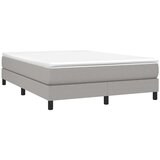  Box spring s madracem svjetlosivi 140x200 cm od tkanine | shoptok.hr