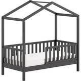 Vipack Antracitno siva otroška postelja iz masivnega bora 70x140 cm DALLAS – | Shoptok.si