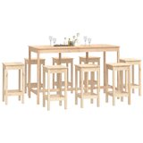  9-dijelni barski set od masivne borovine | shoptok.hr