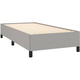  Okvir kreveta s oprugama i madrac svjetlosivi 80x200cm tkanina | shoptok.hr