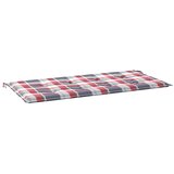  Jastuk za vrtnu klupu crveni karirani 100x50x3cm tkanina Oxford | shoptok.hr