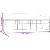 vidaXL Zložljiv pop-up vrtni šotor s 5 stranicami 3x9 m bel | Shoptok.si