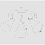  Argon 6262 - Spot svetiljka LUCINDA 3xE14/7W/230V crna/zlatna | Eponuda.com