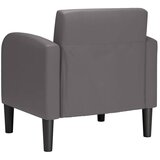 SOFA fotelja s naslonima za ruke siva 54 cm umjetna koža | shoptok.hr
