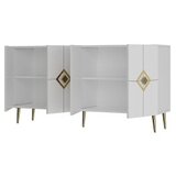 Hanah home komoda robber KB150 white gold
