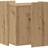  Kutija z mačji pijesak boja hrasta 42x42x51cm konstruirano drvo | shoptok.hr