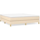  Krevet s oprugama i madracem krem 180x200 cm od tkanine | shoptok.hr