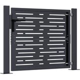  Vrtna vrata antracit boje 100x100 cm čelična kvadratna dizajna | shoptok.hr