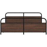 vidaXL Metalni okvir kreveta bez madraca smeđa boja hrasta 180x200 cm | shoptok.hr
