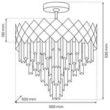  Luster na stalku CARISMA 9xE14/40W/230V matni hrom | Eponuda.com