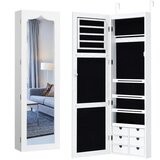  Stenski organizator za nakit z ogledalom in LED osvetlitvijo, (5000326305) | Shoptok.si