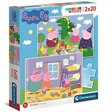 Clementoni Peppa Pig Supercolor 2 u 1 puzzle 2x20kom - | shoptok.hr