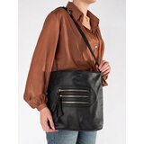 Shelvt Black handbag with gold zippers | shoptok.hr