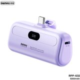 Remax Power bank prenosiva baterija Capsule series RPP-632 2A Type C 5000mAh ljubicasta